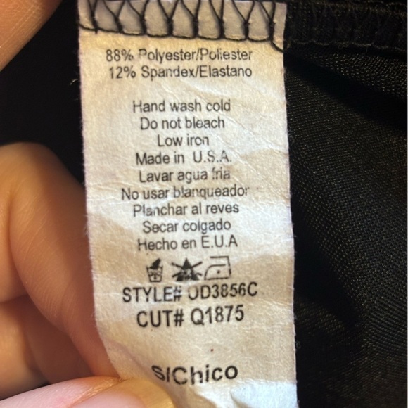 Lovely Day black cross back camisole dress with overlap skirt - Picture 5 of 6